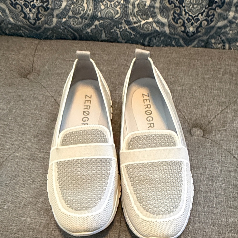 Cole Haan Women's Light Gray Slip-On Sneakers - Picture 3 of 6